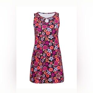 Nuu Muu Athletic Sleeveless A Line Yoga Tunic Dress Foxy Print Size Large